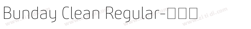 Bunday Clean Regular字体转换
